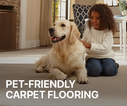 Pet friendly carpet flooring