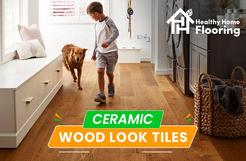 Ceramic wood look tiles