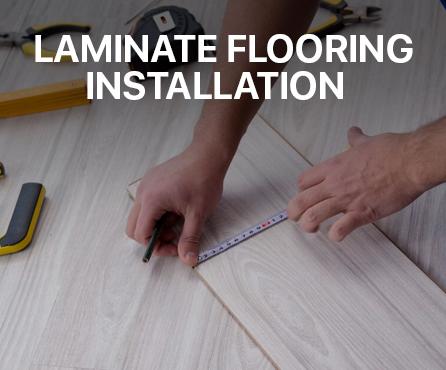 Laminate flooring installation