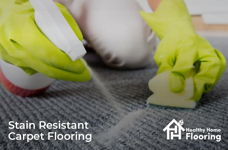 Stain resistant carpet flooring